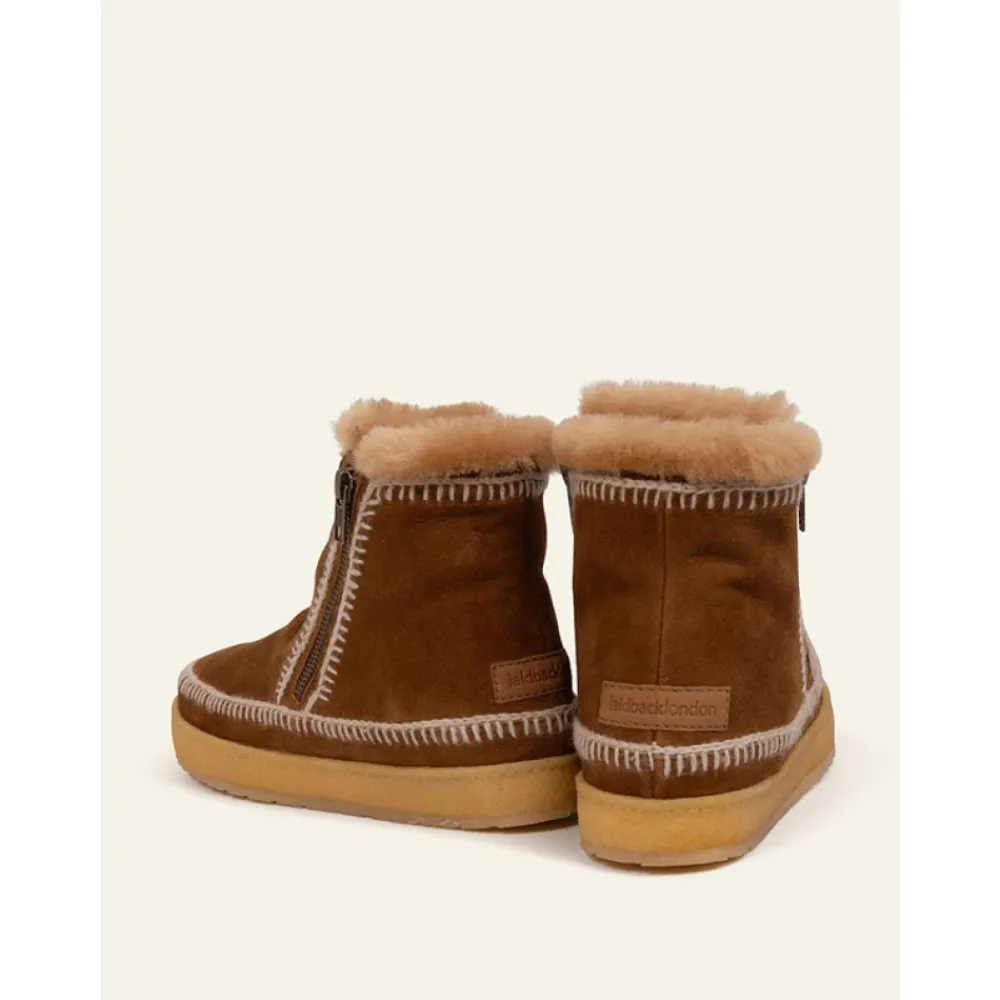 DAMES laidback london Setsu Gehaakte Enkelboot