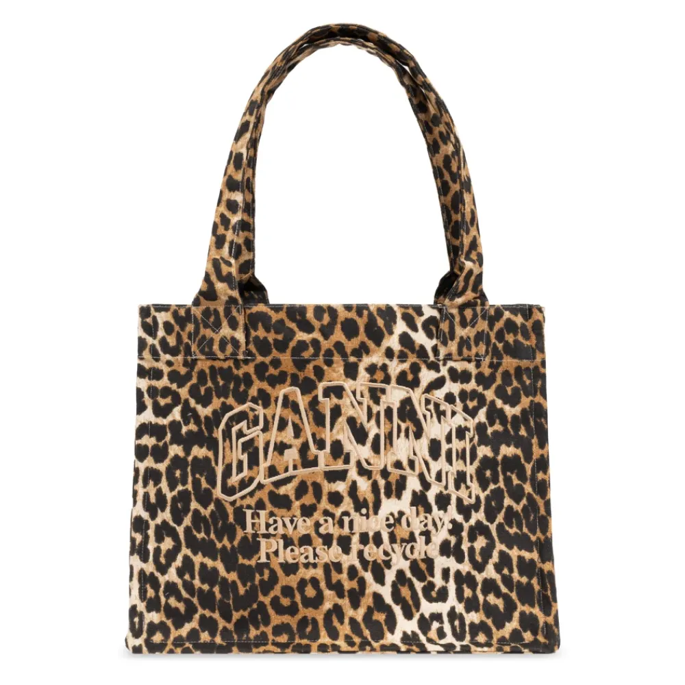 DAMES Ganni Shopper Bag met Logo