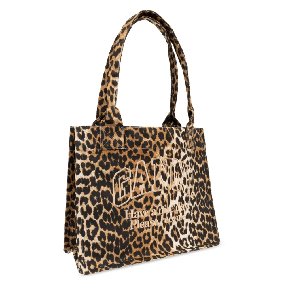 DAMES Ganni Shopper Bag met Logo