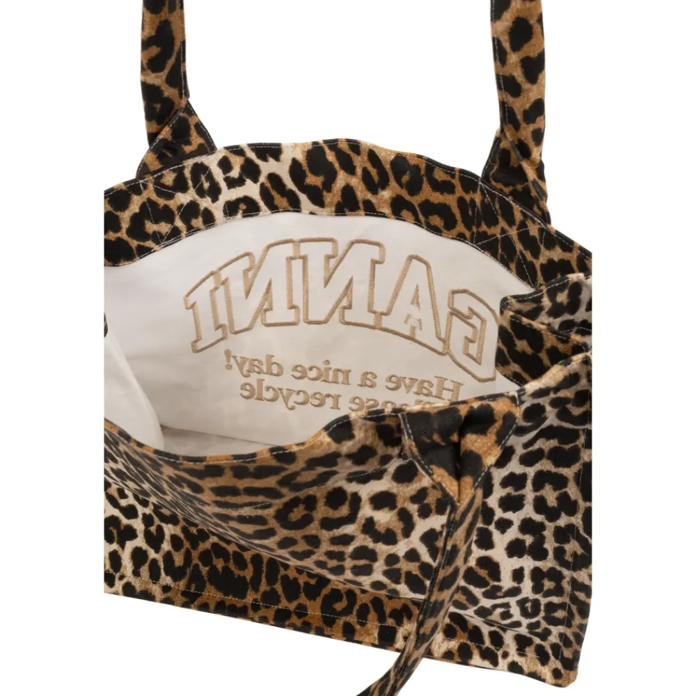 DAMES Ganni Shopper Bag met Logo