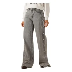 DAMES Haute L'Amitié Side Panel Button Jeans voor dames