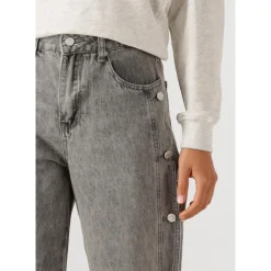 DAMES Haute L'Amitié Side Panel Button Jeans voor dames