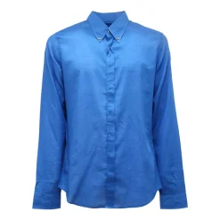 Heren Gucci Skinny Shirt in Electric Blue