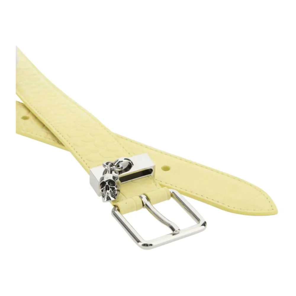 DAMES Alexander McQueen Skull Leren Riem
