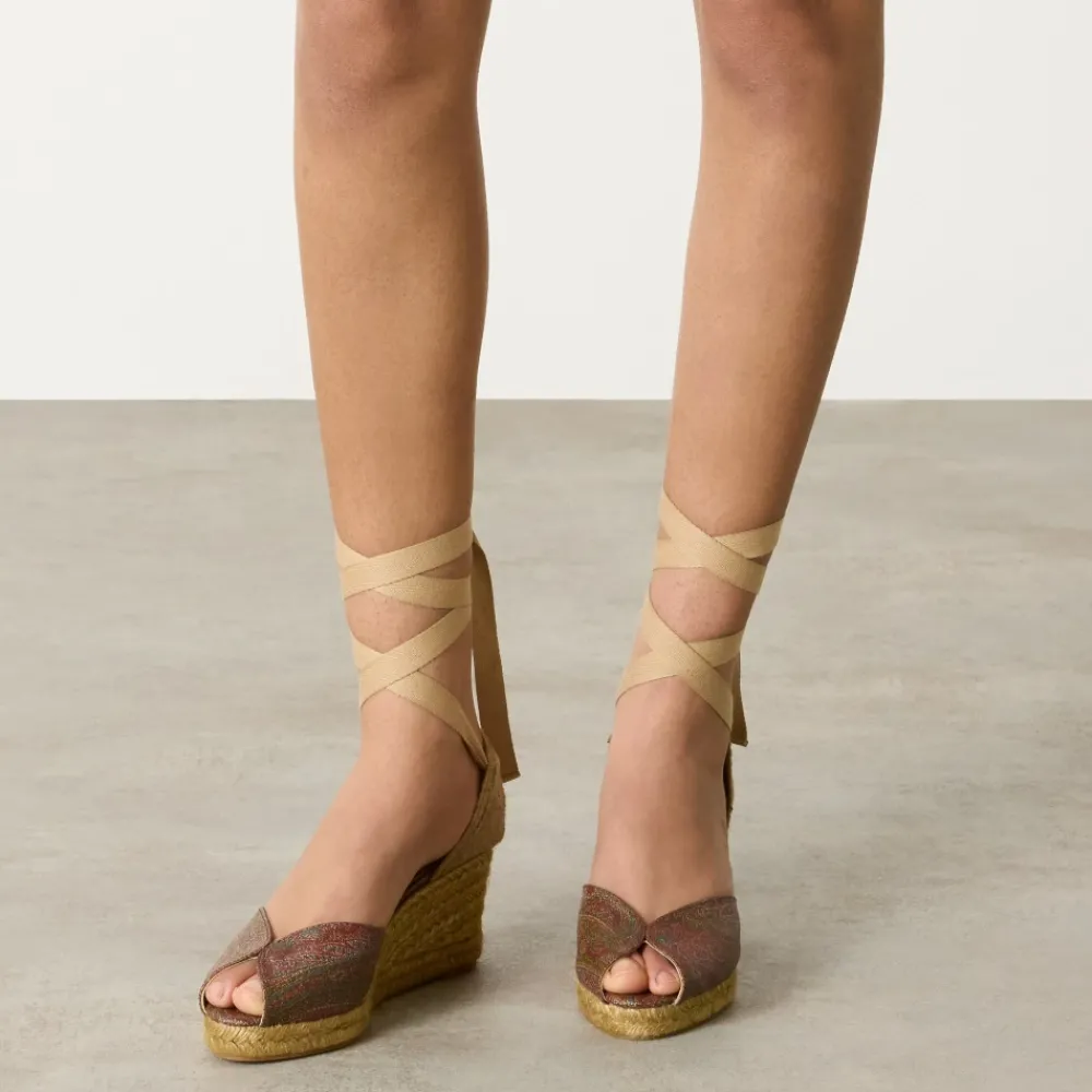 DAMES Castañer Sleehakken^SLEEHAKSANDALEN MET 7 CM HAK