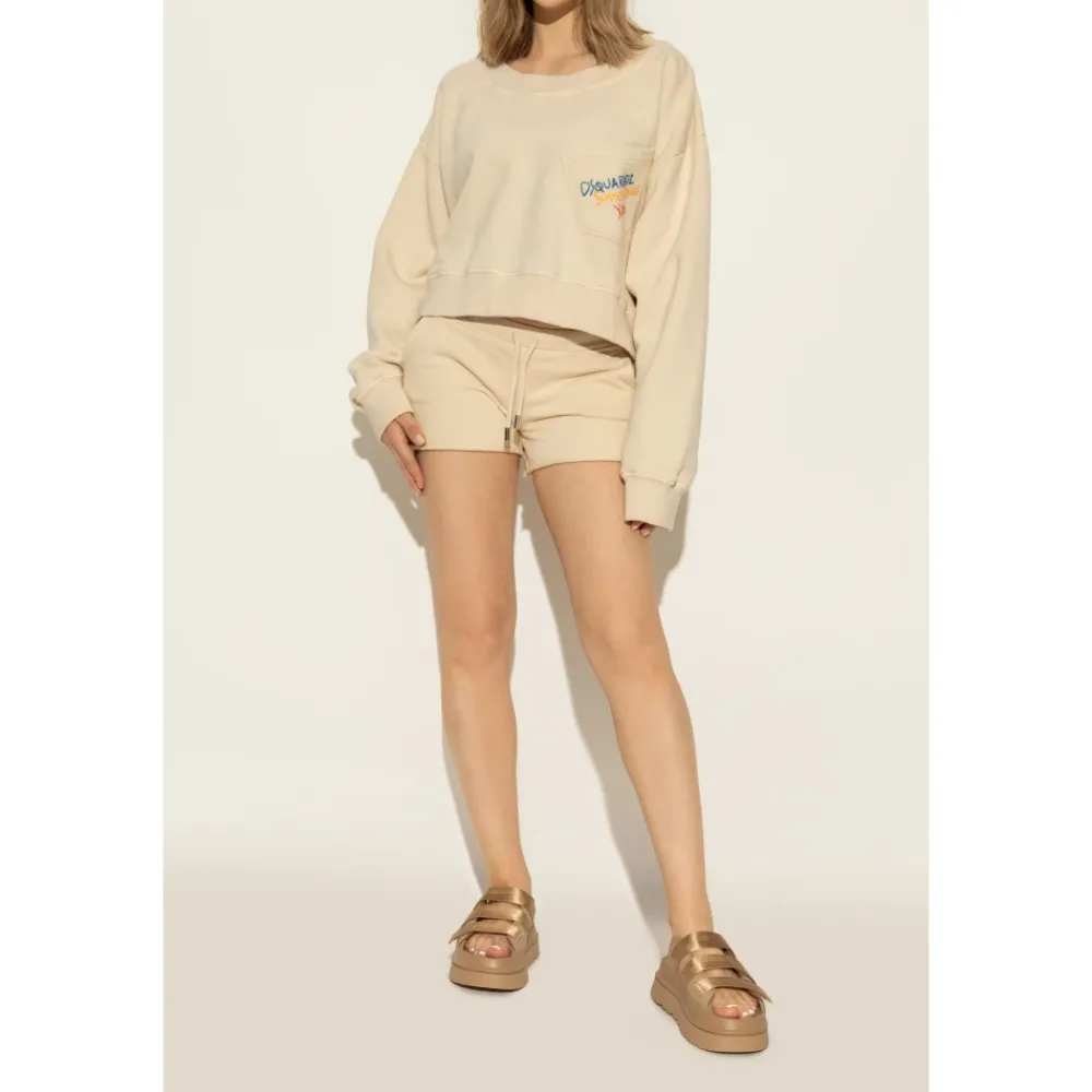 DAMES UGG Slides GoldenGlow Dark Sand