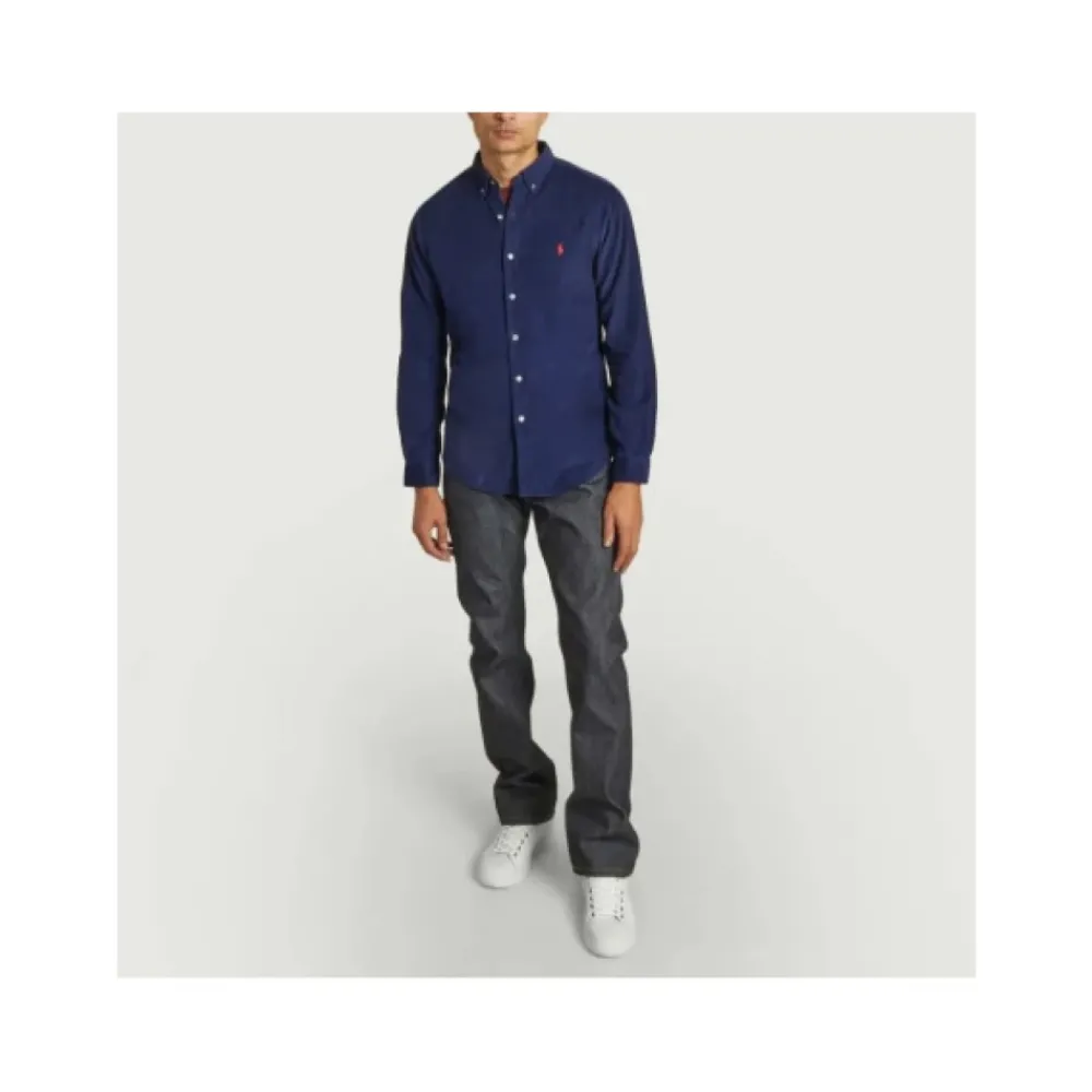 Heren Polo Ralph Lauren Slim Corduroy Overhemd
