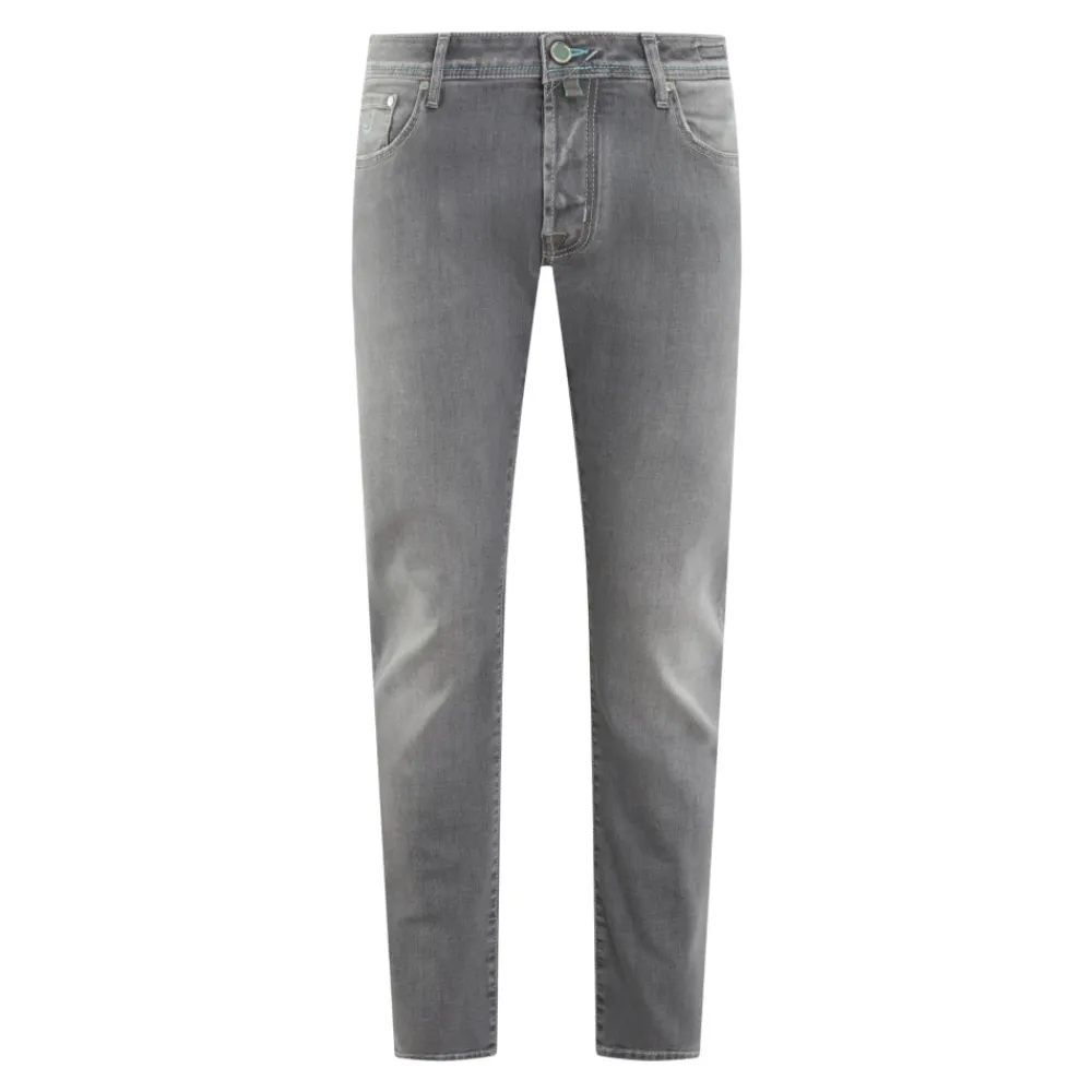 Heren Jacob Cohën Slim Fit 5 Pocket Broek