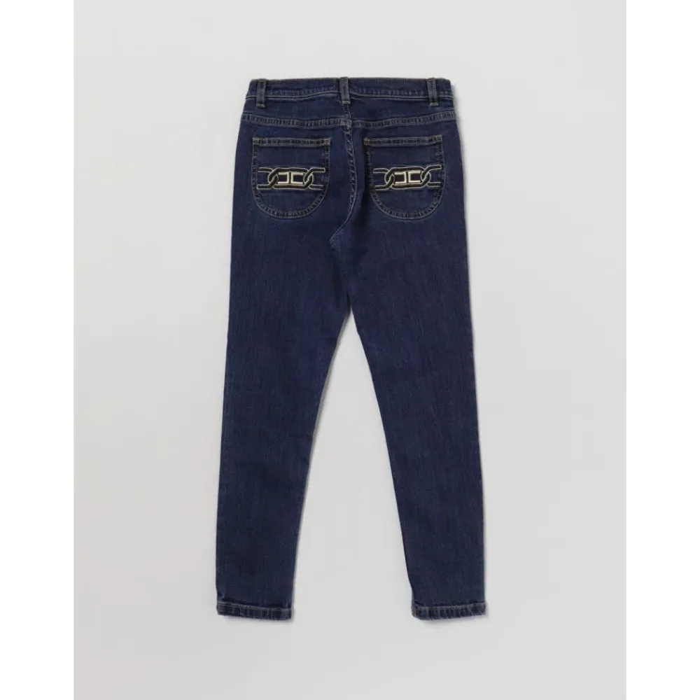Elisabetta Franchi Slim Fit Denim Jeans