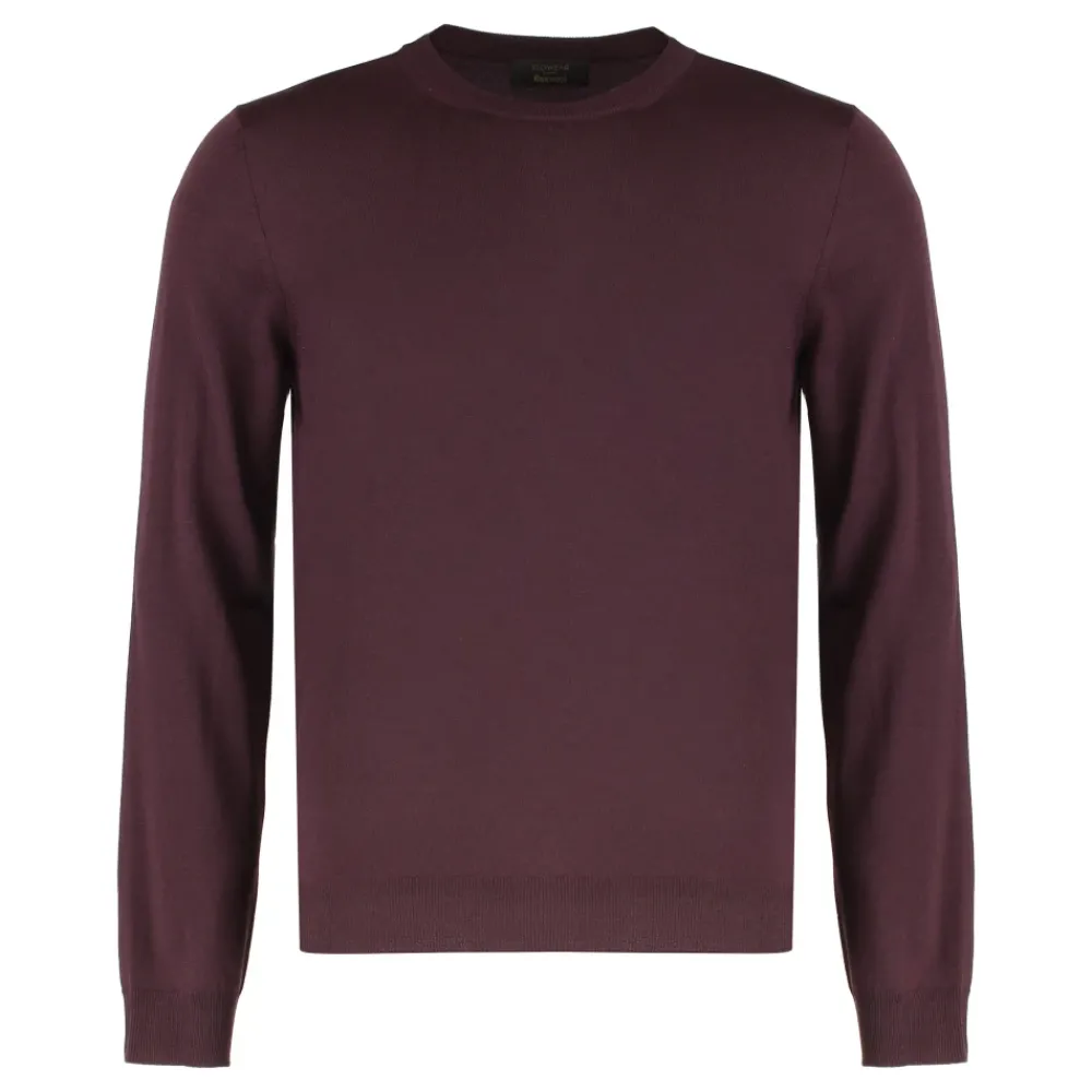 Heren SLOWEAR Truien & Vesten^Slim fit Flexwool Crewneck Trui