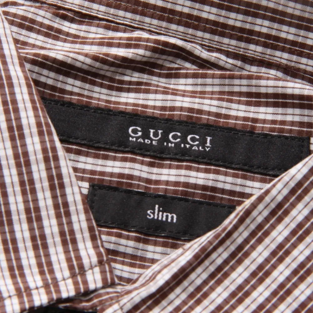 Heren Gucci Overhemden^Slim Fit Italiaans overhemd met automatische knopen