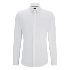 Heren Hugo Overhemden^Slim Fit Jersey Shirt Hoge Prestaties Model