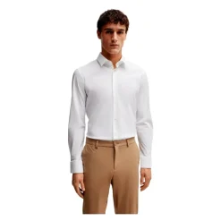 Heren Hugo Overhemden^Slim Fit Jersey Shirt Hoge Prestaties Model