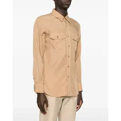 Heren Tom Ford Slim Fit Military Twill Shirt
