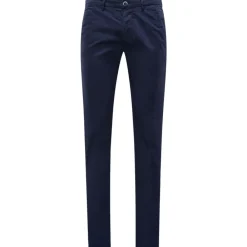 Heren Mason's Broeken^Slim Fit Navy Blue Chino Broek