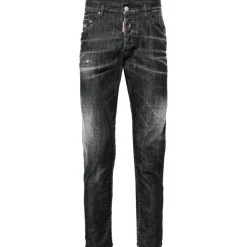 Heren Dsquared2 Slim Fit Stretch Katoenen Jeans