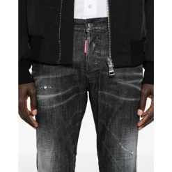 Heren Dsquared2 Slim Fit Stretch Katoenen Jeans