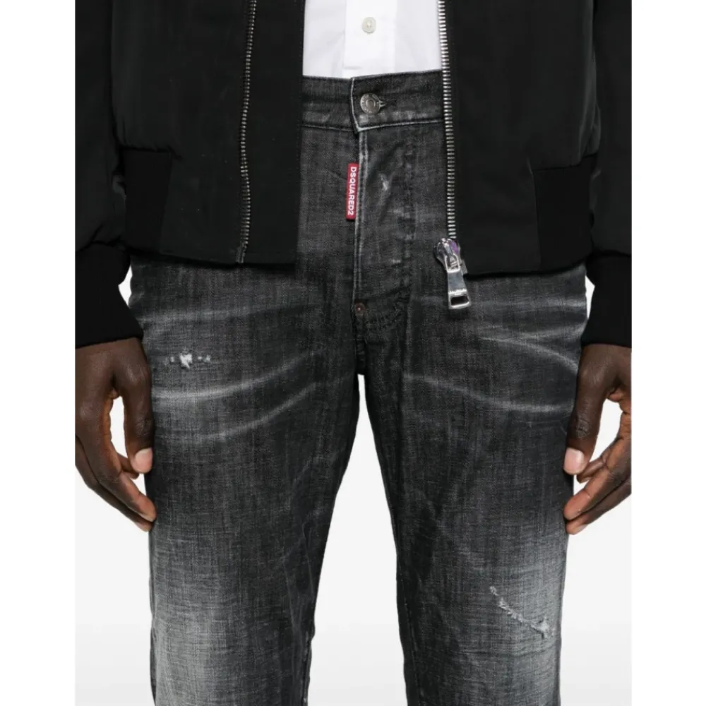 Heren Dsquared2 Slim Fit Stretch Katoenen Jeans