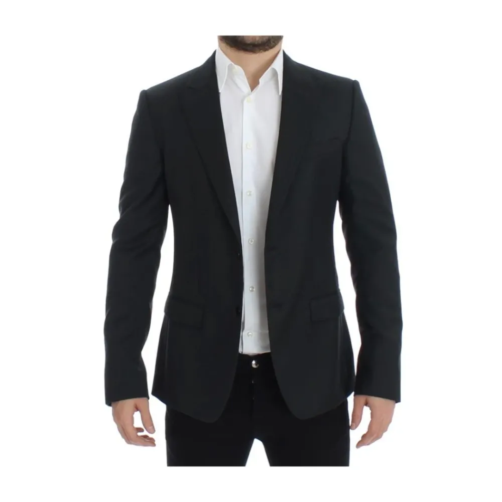 Heren Dolce & Gabbana Kostuums^Slim Fit Wol Blazer