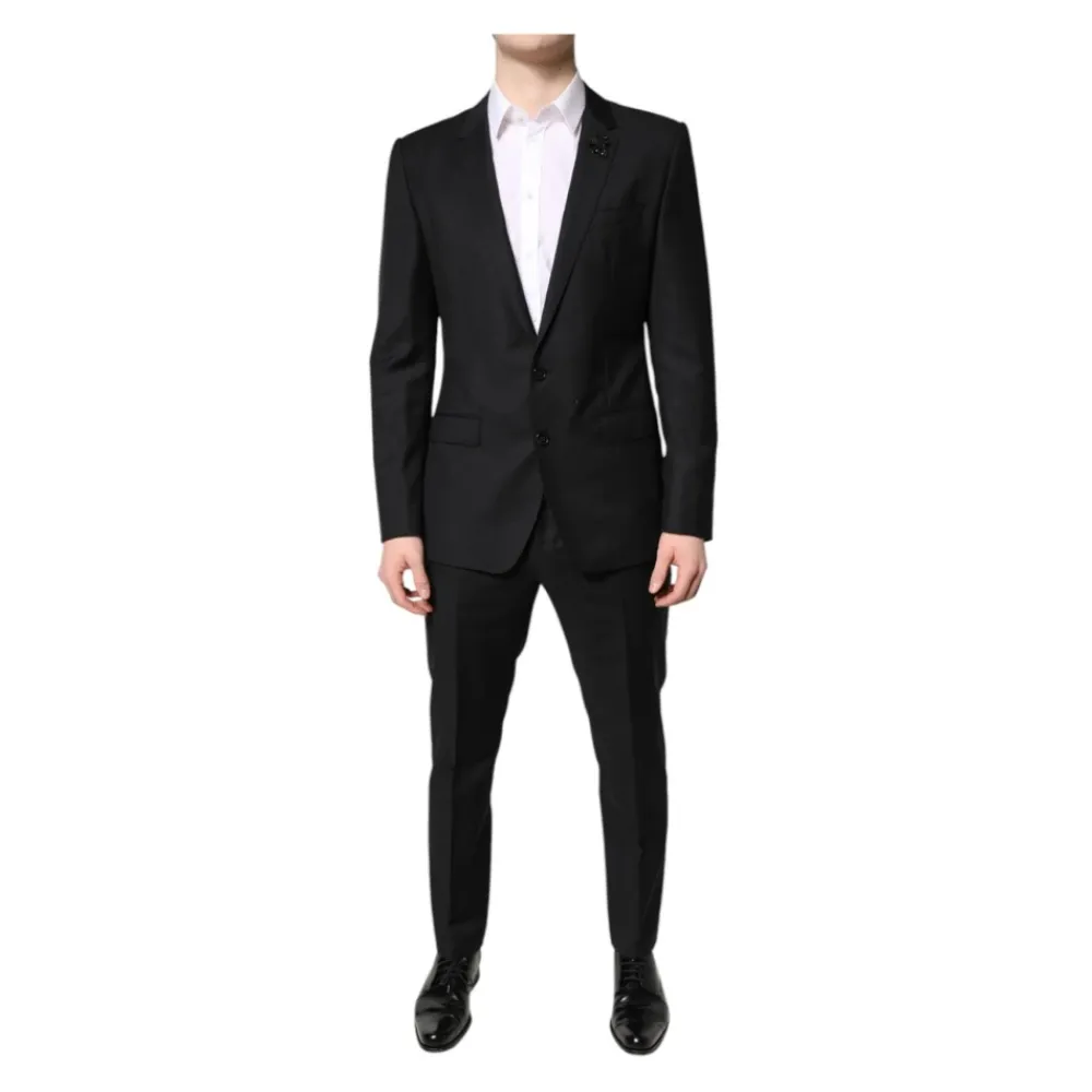 Heren Dolce & Gabbana Kostuums^Slim Fit Wollen Pak - 2 Stuks