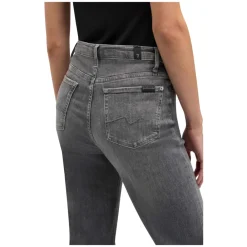 DAMES 7 For All Mankind Jeans^Slim-Fit Grijze Denim Jeans