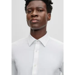 Heren Hugo Overhemden^Slimfit overhemd met vochtregulatie