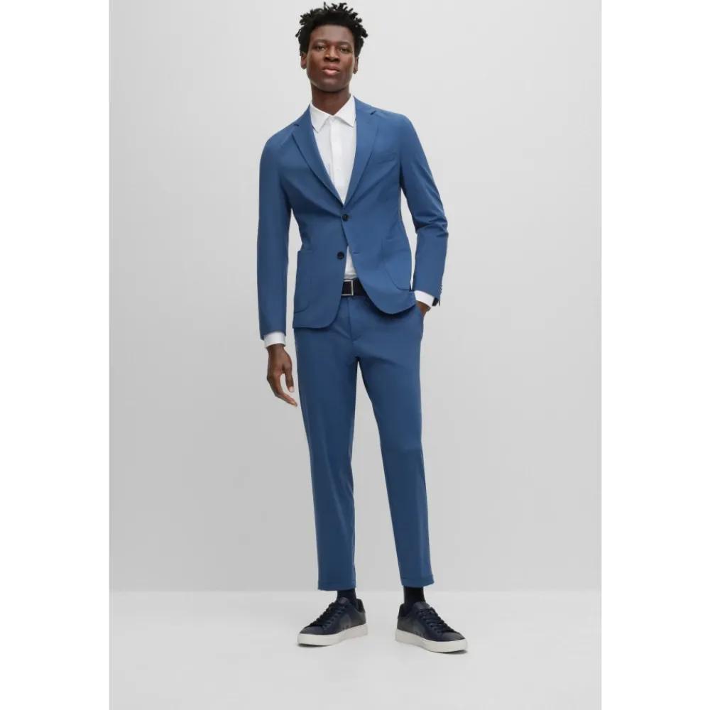 Heren Hugo Overhemden^Slimfit overhemd met vochtregulatie