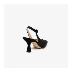 DAMES Lella Baldi Pumps^Slingback in raso con tacco rocchetto
