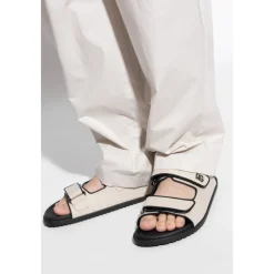 Heren Dolce & Gabbana Slippers met een logo-vormige applicatie