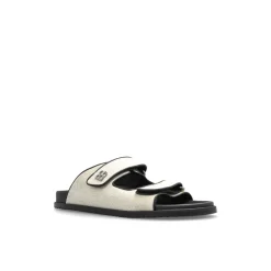 Heren Dolce & Gabbana Slippers met een logo-vormige applicatie