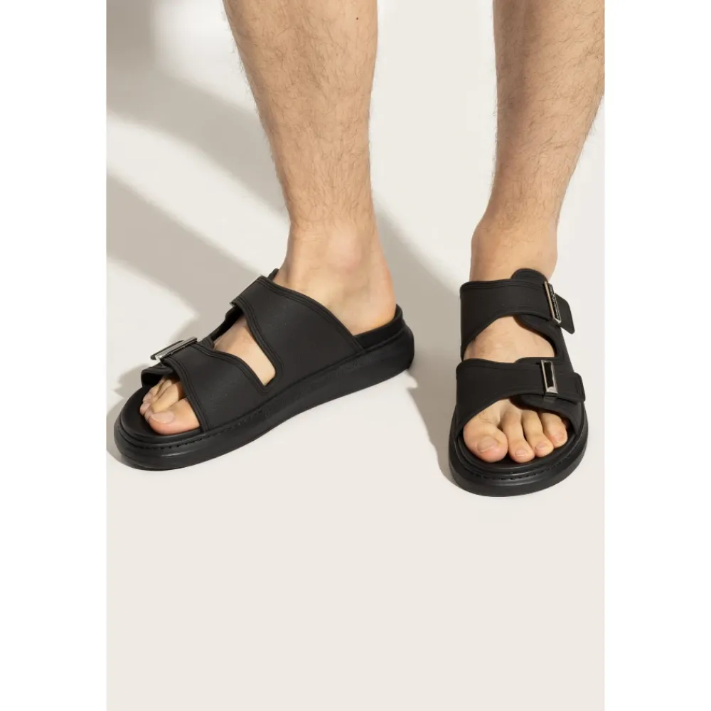 Heren Alexander McQueen Slippers met logo