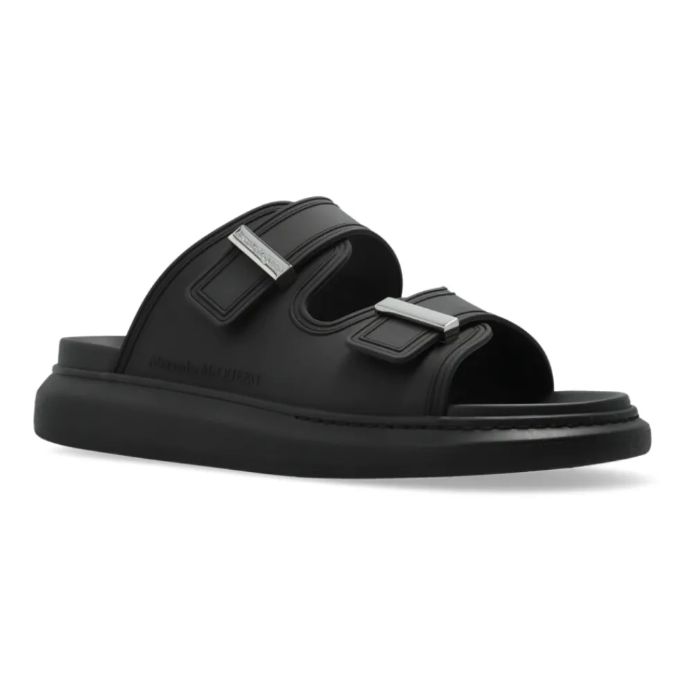 Heren Alexander McQueen Slippers met logo