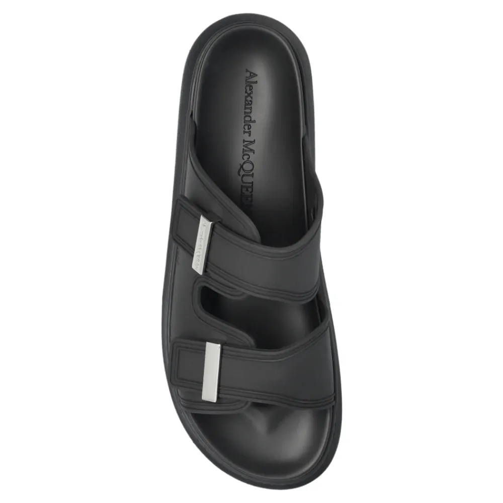 Heren Alexander McQueen Slippers met logo