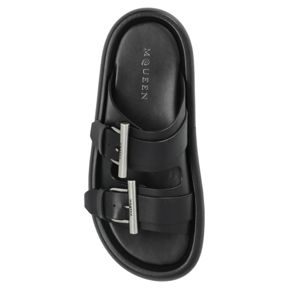 Heren Alexander McQueen Slippers^Slippers met logo