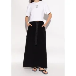 DAMES Off White Slippers^Slippers met logo