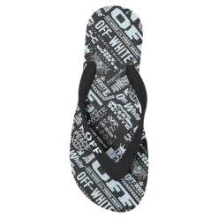 DAMES Off White Slippers^Slippers met logo