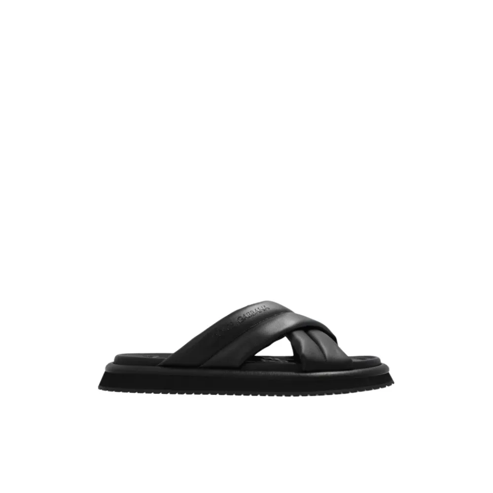 Heren Dolce & Gabbana Slippers^Slippers met logo