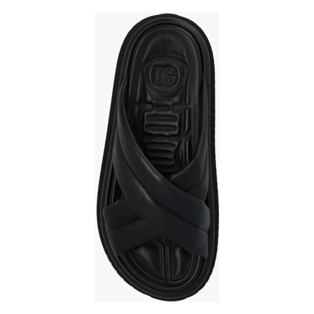 Heren Dolce & Gabbana Slippers^Slippers met logo