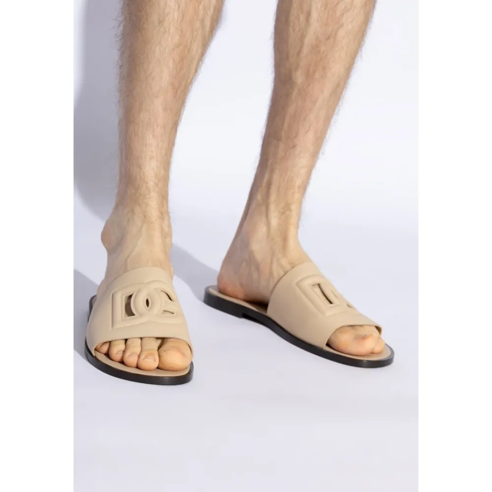 Heren Dolce & Gabbana Sloffen met logo