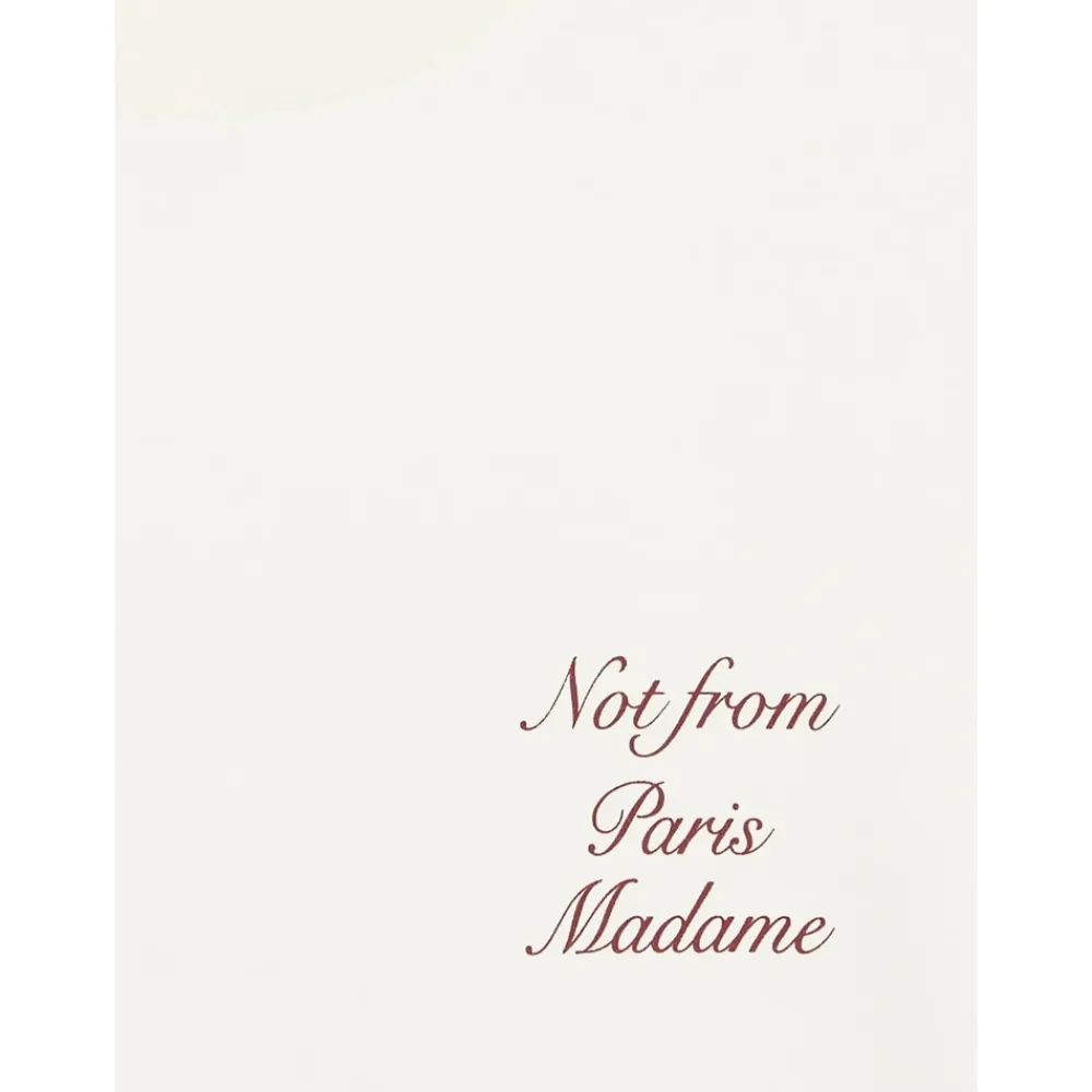 Heren Drole de Monsieur Slogan Print Lange Mouw Interlock T-shirt