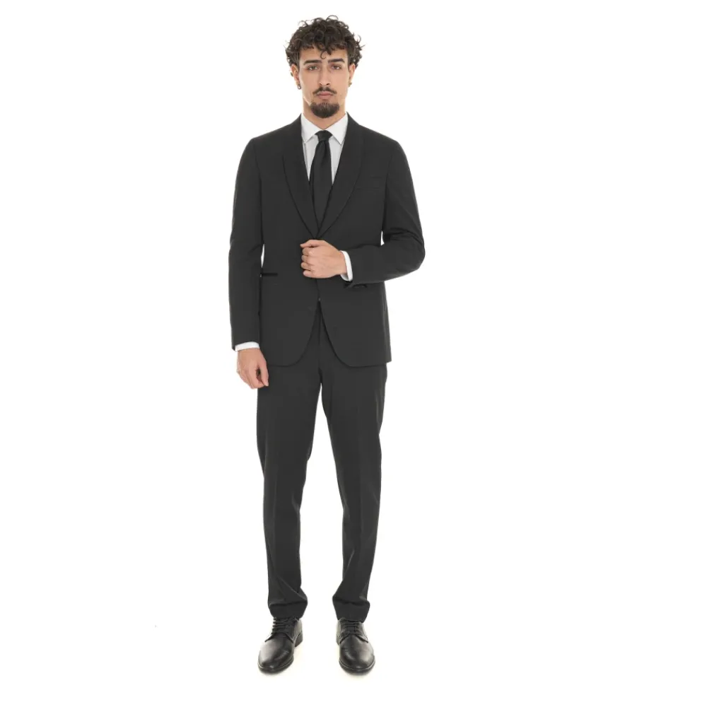 Heren Michael Kors Kostuums^Smoking met Shawl Kraag en Klassieke Broek