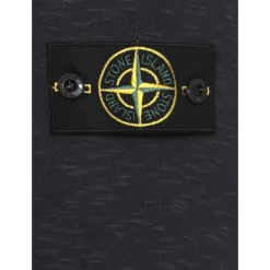 Heren Stone Island Shirts^Snap-Collar Katoenen Sweatshirt