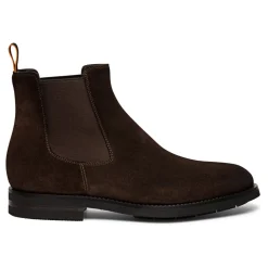 Heren Santoni Laarzen^Soft Suede Chelsea Boot