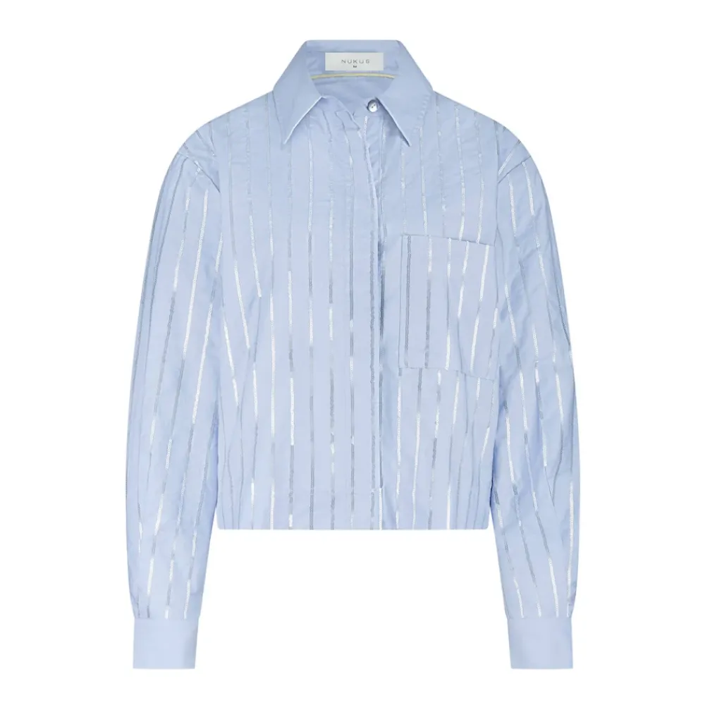 DAMES NUKUS Blouses^Sorrento Paillet Blouse Lange Mouw