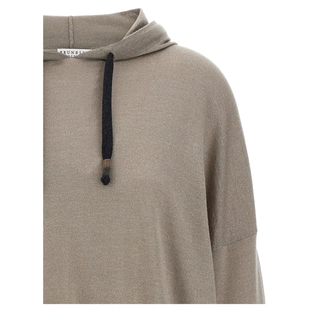 DAMES Brunello Cucinelli Hoodies & Sweatvesten^Sparkling Hoodie