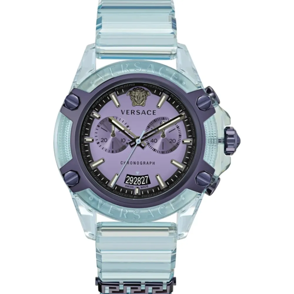 DAMES Versace Horloges|Horloges^Sport Chrono Horloge Licht Transparant