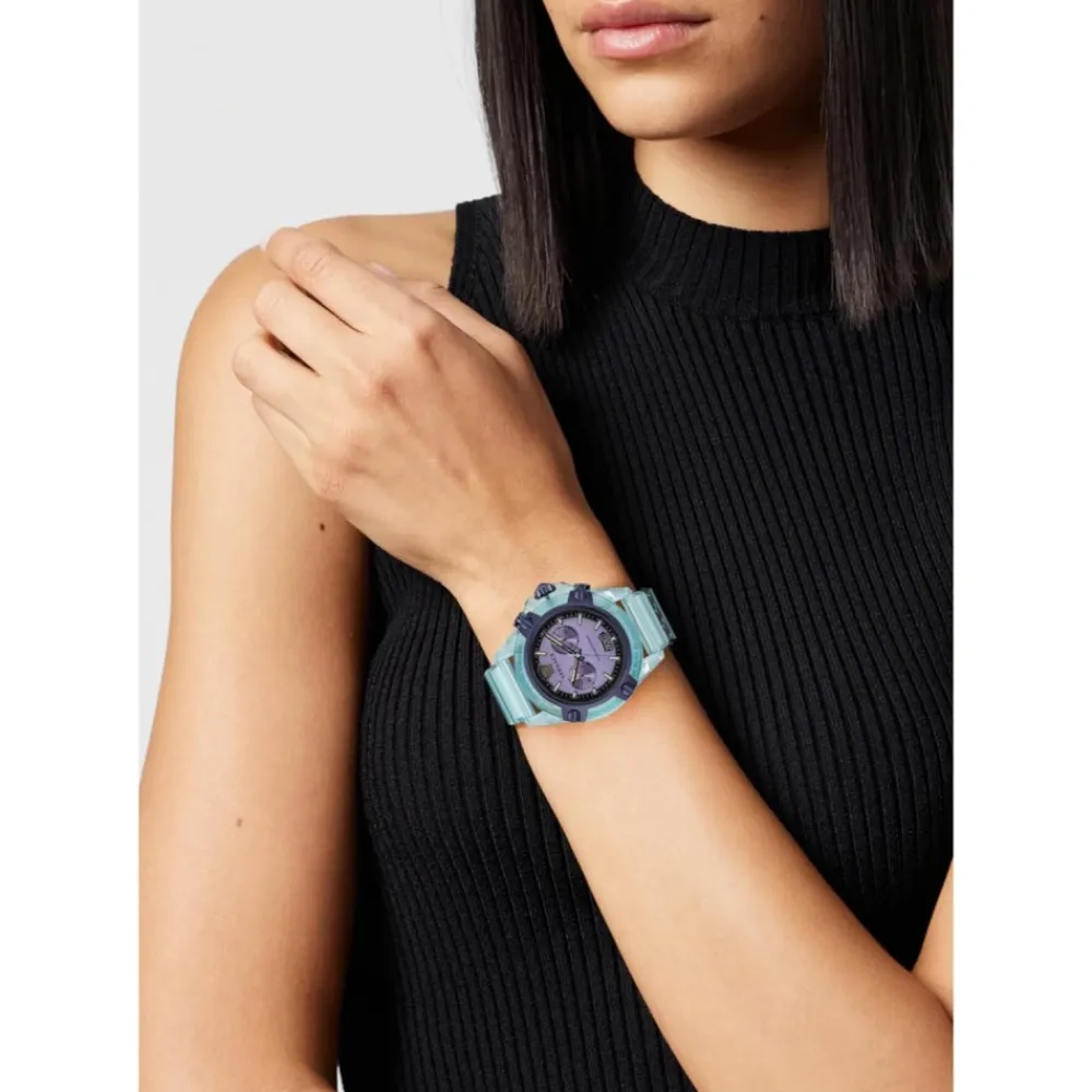 DAMES Versace Horloges|Horloges^Sport Chrono Horloge Licht Transparant