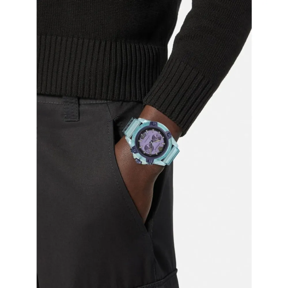 DAMES Versace Horloges|Horloges^Sport Chrono Horloge Licht Transparant