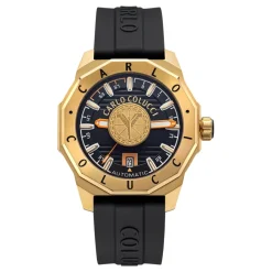 Heren Carlo Colucci Sportief roestvrijstalen horloge met siliconen band