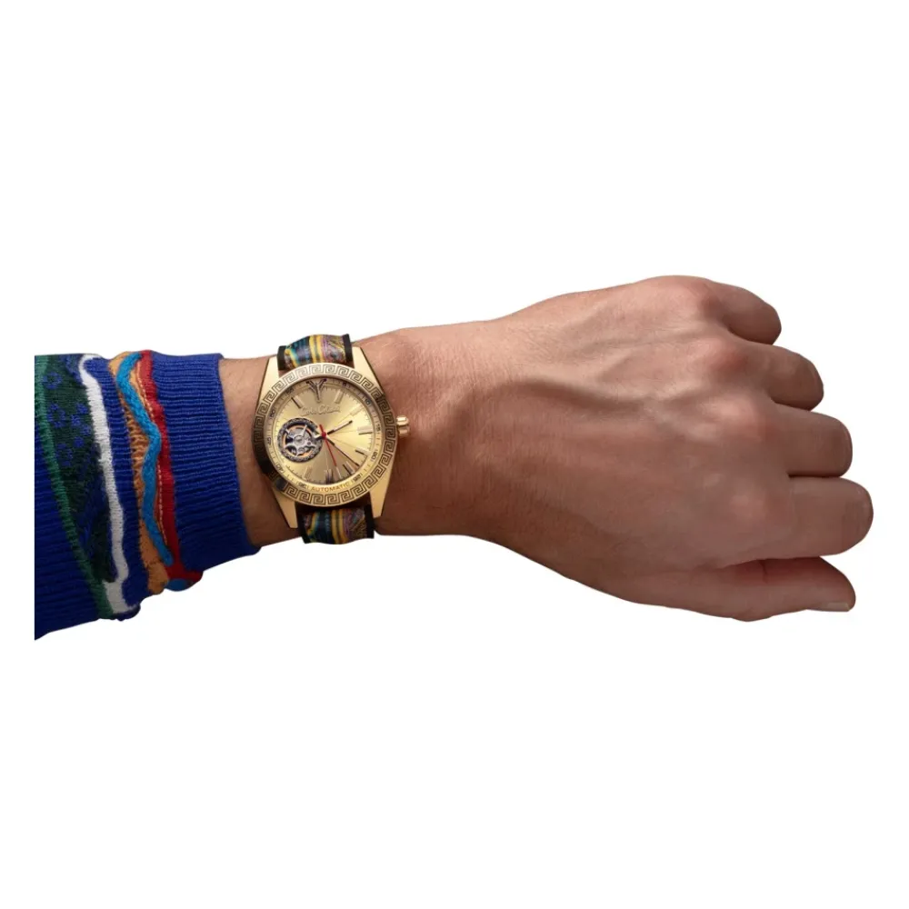 Heren Carlo Colucci Horloges^Sportief roestvrijstalen horloge met siliconen band